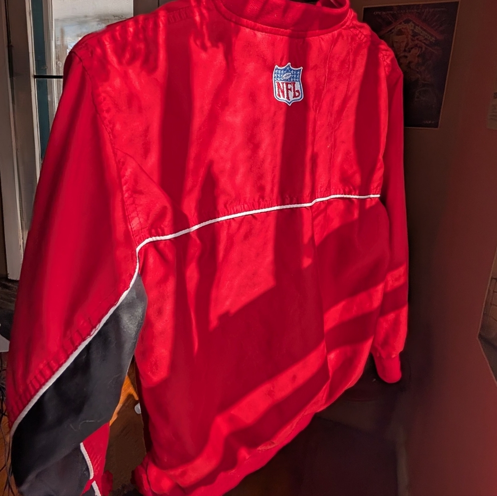 Vintage youth NFL windbreaker Chiefs pullover hoodie jacket sports reebok